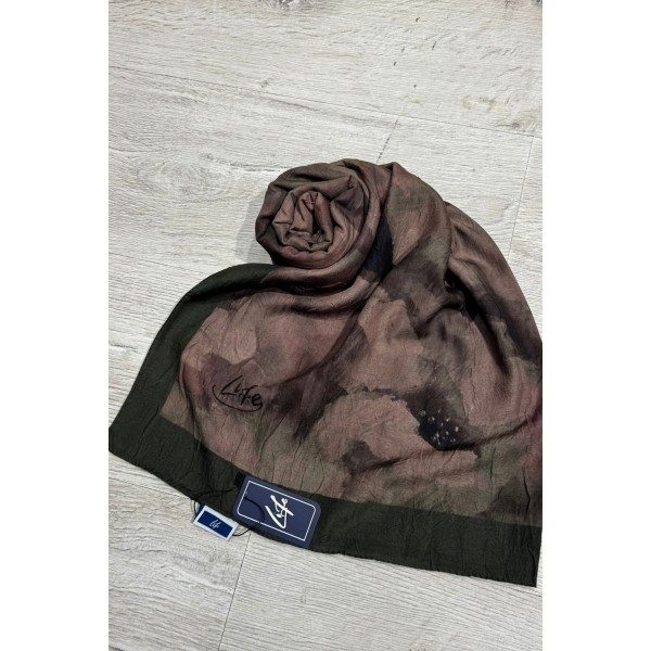 Dijital Bambu Pamuklu Şal 013